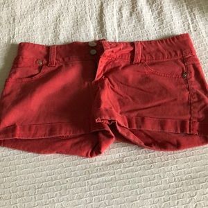 Red shorts